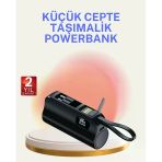 Dahili Konektörlü 20W Hızlı Şarj Mini Taşınabilir Powerbank Mir40036096