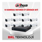 Dahua 10 Kameralı 2 MP Motorize Ip Güvenlik Kamera Seti