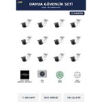 Dahua 12 Kameralı 2mp Güvenlik Kamera Seti Ip Poe Tak Çalıştır Bullet Dış Mekan 1tb ~7 Gün Kayıt