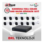 Dahua 12 Kameralı Renkli Gece Görüşlü Full Hd Güvenlik Kamera Seti