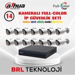 Dahua 14 Kameralı Full Color İp Güvenlik Kamera Seti
