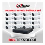 Dahua 16 Kameralı 2 MP Motorize Ip Güvenlik Kamera Seti