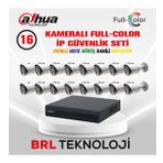 Dahua 16 Kameralı Full Color İp Güvenlik Kamera Seti