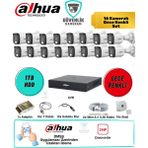 Dahua 16 Kameralı Gece Renkli Güvenlik Seti 2mp 1tb HDD 16 Kanal Xvr Ahd Kamera Sistemi