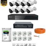 Dahua 2 Mp Ip Kamera 8 Kameralı Full Hd Set