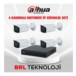 Dahua 4 Kameralı 2 MP Motorize Ip Güvenlik Kamera Seti