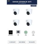 Dahua 4 Kameralı 2mp Güvenlik Kamera Seti Ip Poe Tak Çalıştır Dome Iç Mekan 1tb ~23 Gün Kayıt