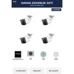 Dahua 4 Kameralı 4mp Güvenlik Kamera Seti 4mp Ip Poe Starlight Bullet Dış Mekan 1tb ~13 Gün Kayıt