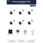 Dahua 6 Kameralı 4mp Güvenlik Kamera Seti 4mp Ip Poe Starlight Bullet Dış Mekan 1tb ~9 Gün Kayıt