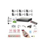 DAHUA 6 Kameralı 7/24 Renkli Görüşlü Dahili Mikrofonlu Güvenlik Kamerası Seti - Uzaktan Izleme - 1tb Hdd
