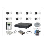 DAHUA 8 KAMERA FULL TAKIM SET 1080 FULL HD GECE GÖRÜŞ UZAKTAN İZLEME 2 TB HDD