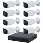 Dahua 8 Kameralı 2 Mp Motorize Ip Güvenlik Kamera Seti - Beyaz