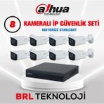 Dahua 8 Kameralı 4 Mp Motorize Ip Güvenlik Kamera Seti - Beyaz