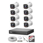 DAHUA 8 Kameralı Güvenlik Sistemi 2MP Full HD Kamera Seti 500GB HDD Dahil