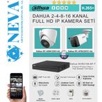 Dahua 8 kameralı Sesli Ip Set H265+ 2MP 1080P Full HD Hazır 8Li Ip Kamera Seti Tak Çalıştır Dıs Mekan