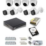 Dahua 8 Kameralı XVR1B08 H265+ 2 mp 1080P Hdcvı Full Hazır Set 8'li Set Dış Mekan Set