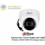 Dahua HAC-T1A21P-0280B 2 Mp 1080P Ir Dome ( Hdcvı+Ahd+Tvı+Analog ) Kamera