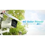 Dahua IPC-HFW2441DG-4G-SP-B-MAX 4mpix, 3,6mm Lens, H265+, 30MT Gece Görüşü, Dahili Mikrofon, IP67, Solar(Güneş Enerjili) Ip Kamera
