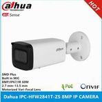 Dahua IPC-HFW2841T-ZAS-27135 8 Mpix 2.7-13.5 mm Motoriz Lens H265+ 80 mt Gece Görüşü Mikrofon Starlight IP67 PoE Bullet IP Kamera