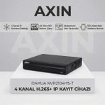 Dahua NVR2104HS-T 4 Kanal H.265+ 4K Destekli Profesyonel Ip Nvr Kayıt Cihazı - 1BW-Beyaz