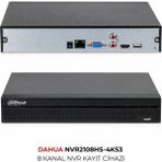 Dahua NVR2108HS-4KS3 8 Kanal Profesyonel Ip Kamera Kayıt Cihazı