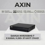 Dahua NVR2108HS-T 8 Kanal H.265+ 4K Destekli Profesyonel Ip Nvr Kayıt Cihazı - 1BW-Beyaz