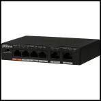Dahua PFS3006-4ET-60-V2 4 Port Megabit PoE 60W 2 Port Uplink Yönetilemez Masaüstü Switch