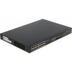 Dahua PFS3220-16GT-240, 16 Port, Gigabit, Poe 240W, 2 Port Gigabit Uplink, 2 Port Gigabit Combo Sfp, Yönetilemez, Rack Mount Switch - Belirtilmemiş