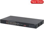 Dahua (S3218-16ET-135) 16 Port 10/100 135W Poe +2sfp Yönetılmez Swıtch