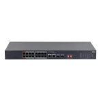 Dahua S3218-16Et-135, 16 Port, Megabit, Poe 135W, 2 Port Gigabit Uplink, 2 Port Gigabit Sfp, Longe Range 250Mt, Yönetile