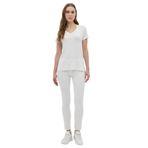 DAIDO Basic Viskon V Yaka T-Shirt, 3XL, 19Y311900980EKR3, EKRU, Kadın