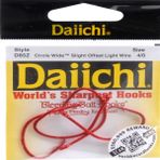 Daiichi D85Z-5/0 Daire Yığın Geniş H, 3'lü Paket, Kilitli Sz5/0, Kanama Yemi