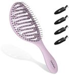 Daily Gard Dolaşık Açıcı Fırça, Kuru ve Islak Havalandırmalı Detangler Saç Fırçası, Kadınlar ve Erkekler için, Paddle Hızlı Kuruyan Saç Fırçası, Islak/Kuru/Kıvırcık/Kalın/Uzun/Dalgalı/Hasarlı Saçlar