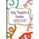 Daily Thoughts & Doodles Blank Journal/120 Pages/ PaperBack/Journaling Thoughts and Feelings/Work Journal/Travel Journal/Notes