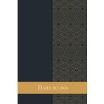 Daily to do's: Golden design | Daily Work Task Checklist, Daily Task Planner | 120 pages