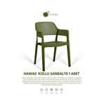 Daim Plastik HAWAİİ KOLLU BAHÇE SANDALYESİ 1 Lİ