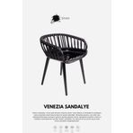Daim Plastik Venezia Modern Bahçe Sandalyesi