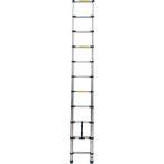 Daimer 3.2 Metre Alüminyum Teleskopik 11 Basamaklı Merdiven - Gümüş Gri