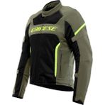 Dainese Air Frame 3 Army Green Black Fluo Tekstil Motosiklet Mont