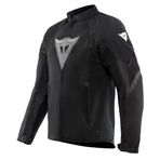 Dainese - Air Graphics Tex Ceket, Yazlık Motosiklet Ceketi, Havalandırmalı, Hafif, Omuz ve Dirsekler Üzerinde Yumuşak Koruyuculu, Adam, Siyah/Elmas Beyazı, 54