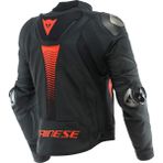 DAINESE SUPER SPEED 4 DERİ ERKEK MONT - BLACK / MATT FLUO / RED - - 50 - Renkli