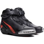 Dainese Superya Black Red Su Geçirmez Deri Ayakkabı 45 Beden Yüksek Koruma ve Konfor