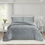 Dainty Home Destina Çift Kişilik Gri Yatak Örtüsü