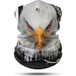 Dair Aksesuar Kartal Desenli Motosiklet Boyunluk Bandana