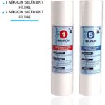 Daire Bina Sayaç Girişi 10" Inch 2 Aşama ( 5m Sediment , 1m Sediment ) Yedek Filtre Seti