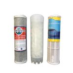 Daire Girişi Su Arıtma Filtre 3 Lü Set,10'' CTO, Yıkanabilir, Silifos