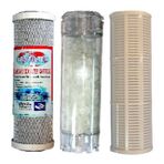 DAİRE GİRİŞİ SU ARITMA FİLTRE 3 LÜ SET,10'',YIKANABİLİR,SİLİFOS