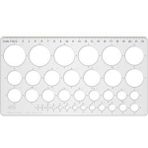 Daire Şablonu 1-35 Mm, 20'li, Yüksek Kalite, Kullanışlı ve Dayanıklı Set - Ahşap - Seçenek 1