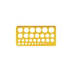 Daire Sablonu Buyuk 1-36 Mm 1 Adet Hatas Daire Sablonu 1-36 Mm Buyuk 1 Adet
