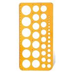 Daire Sablonu Buyuk Cetvelli 1-36 Mm 1 Adet Arlantis 24 Cm Cetvelli Teknik Cizim Daire Cetveli
